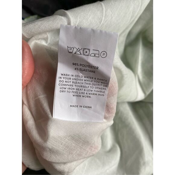 Peppermayo NWT Audrey Vintage Slip Dress in Lime Check, Size 6, MSRP $75 - Picture 11 of 14